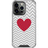 Chevron Heart iPhone 16 Pro Clear Case